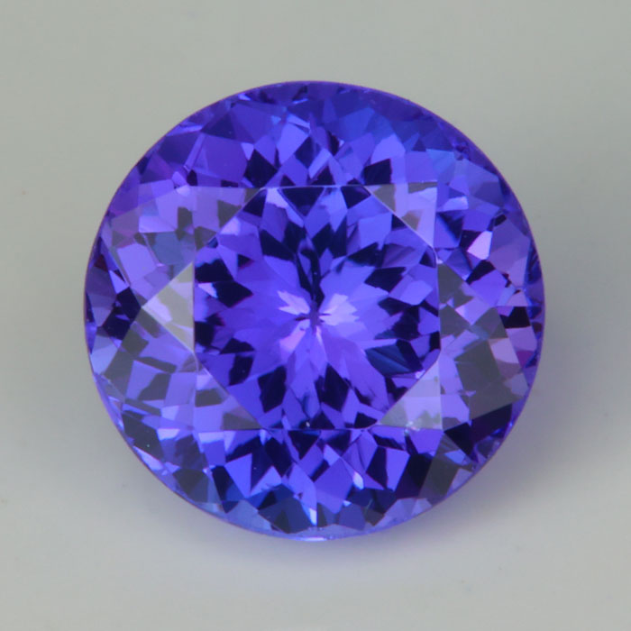 round violet tanzanite gemstone 