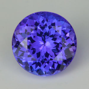 round violet tanzanite gemstone 