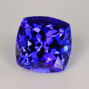 3 carat Square Cushion Tanzanite Gemstone Blue Purple Color