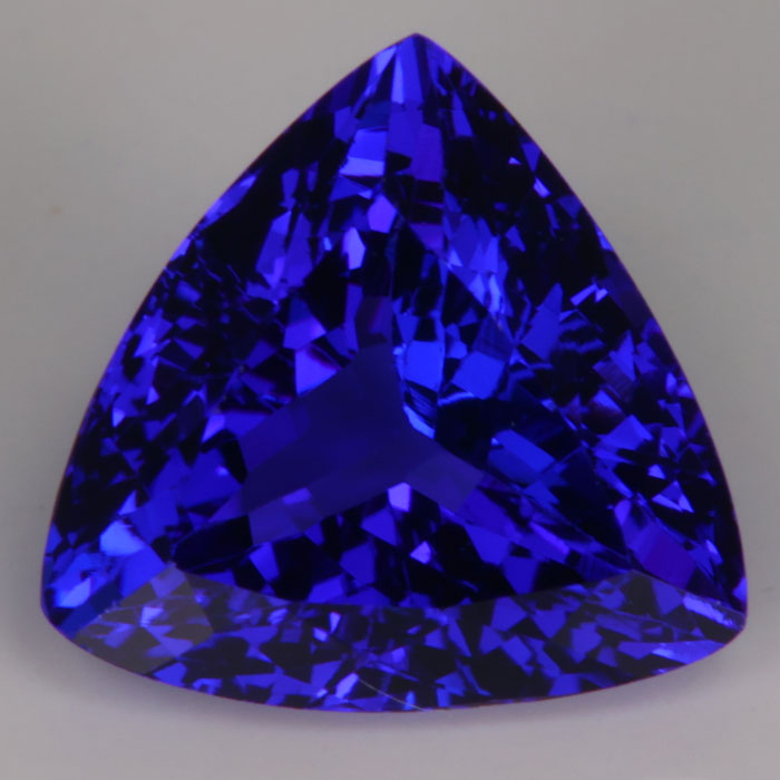 Trilliant Triangle Tanzanite Gemstone Blue Purple Tanzania