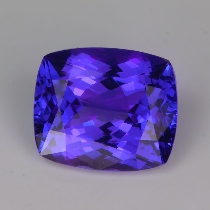 antique cushion cut mostly violet tanzanite rare gemstone