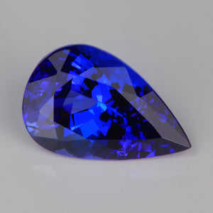 pear shape brilliant cut violet blue tanzanite rare gemstone