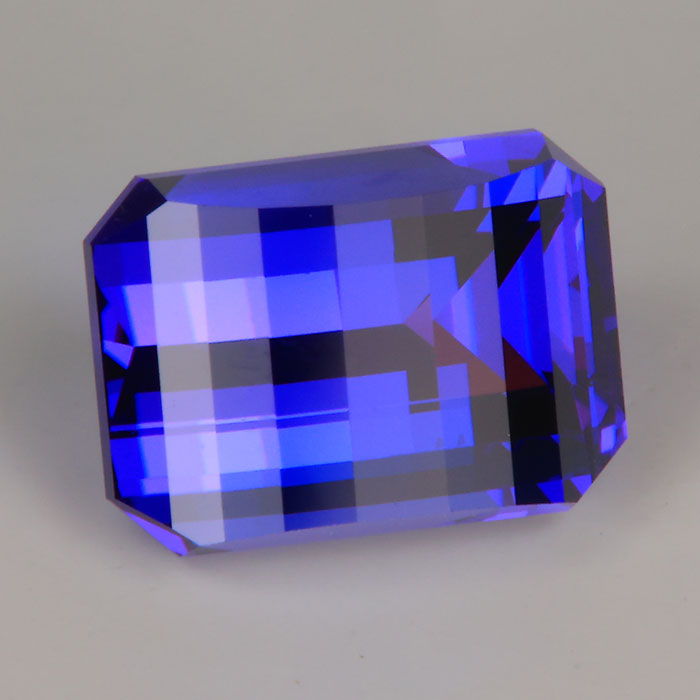 violet blue tanzanite pixel cut gem 