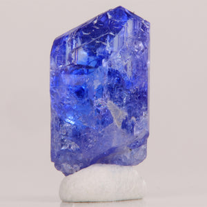 blue purple tanzanite crystal heated