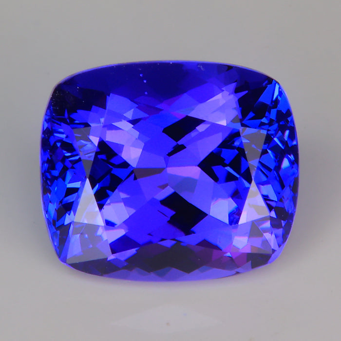 Antique cushion cut tanzanite rare gemstone