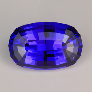 blue violet antique cushion cut tanzanite gemstone