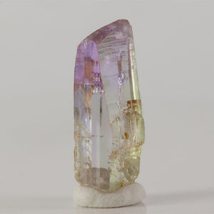 raw natural tanzanite with delicate bicolor