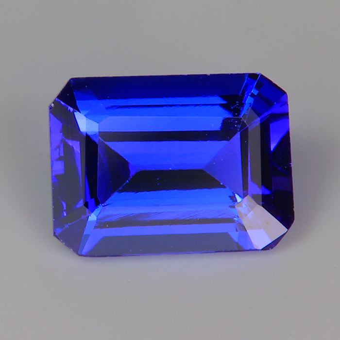tanzanite gemstone violet blue emerald cut