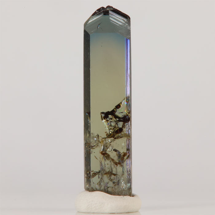 green purple raw tanzanite