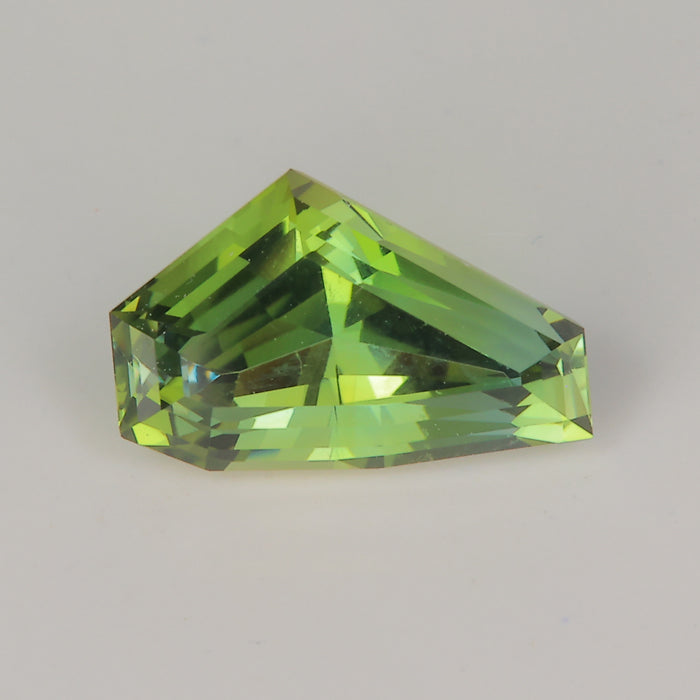 green fancy step cut tanzanite gemstone