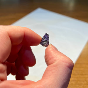 natural raw tanzanite crystal