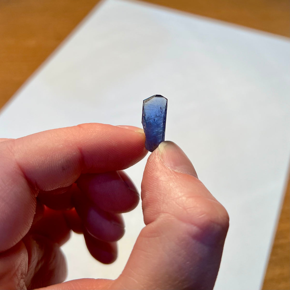 tanzanite raw mineral specimen
