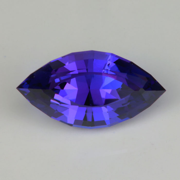 blue violet tanzanite gemstone marquise brilliant cut natural color 
