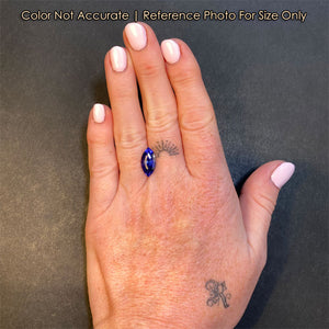 violet blue tanzanite gemstone size marquise cut