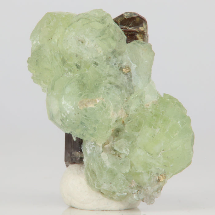 Prehnite crystal specimen with Tanzanite from Tanzania
