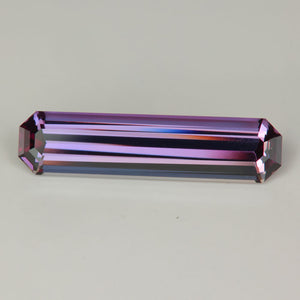 color of natural emerald cut tanzanite gem