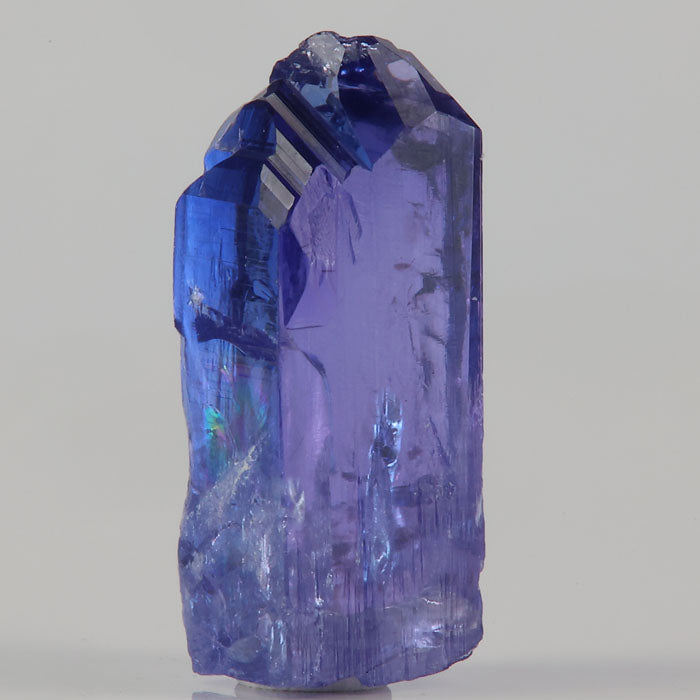 deep saturated tanzanite crystal