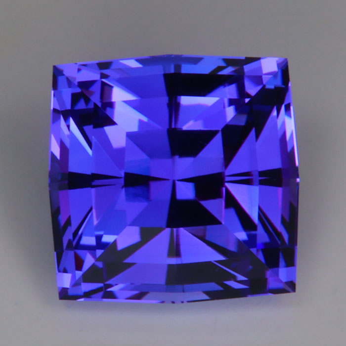 tanzanite gemstone square step cut cushion beautiful 