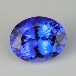 oval cut violet blue tanzanite