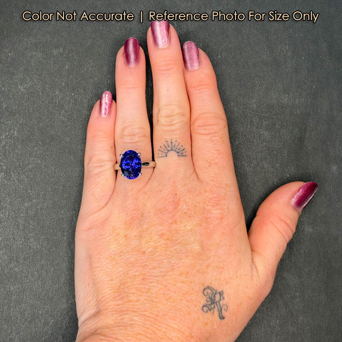 platinum tanzanite gemstone ring