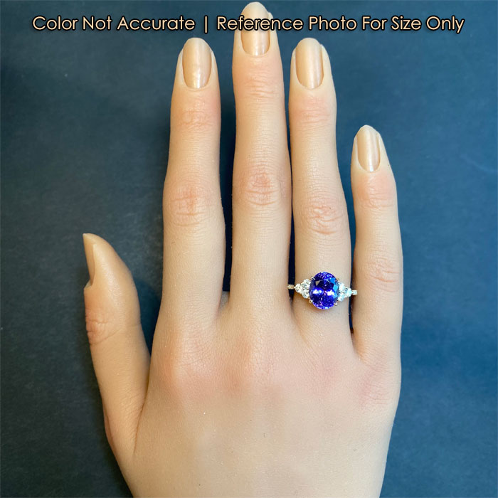 beautiful oval tanzanite ring with diamonds 