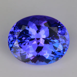 blue violet color rare gemstone tanzanite oval cut