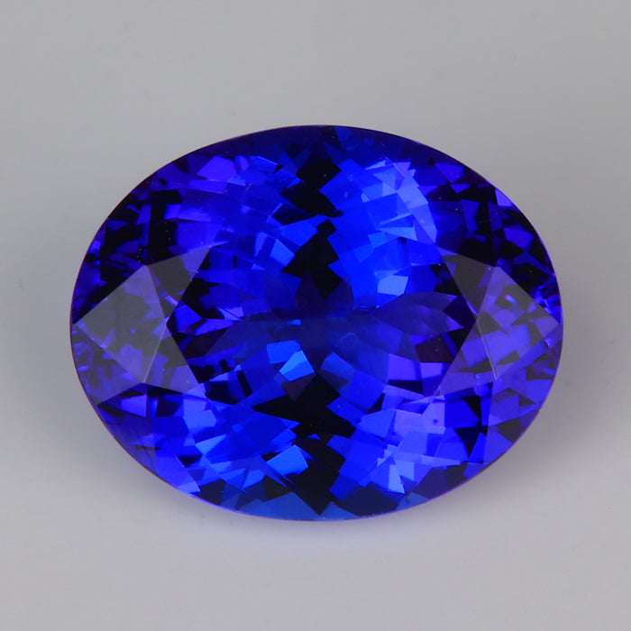 oval cut violet blue tanzanite 
