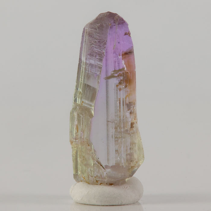bicolor purple yellow tanzanite crystal