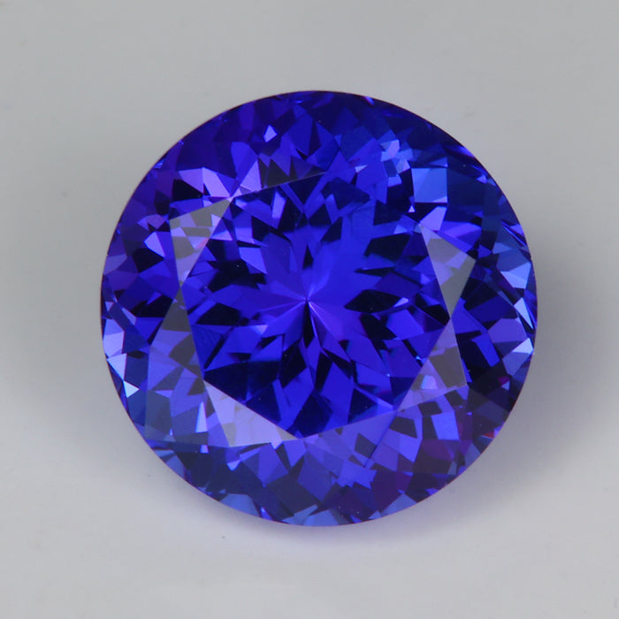 tanzanite gemstone mixed round brilliant cut blue violet color