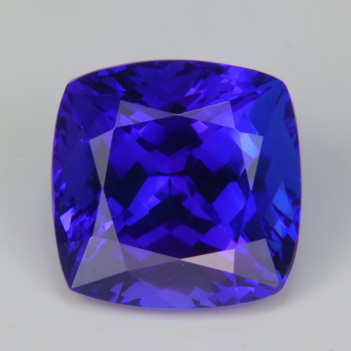 tanzanite gemstone square cushion cut 