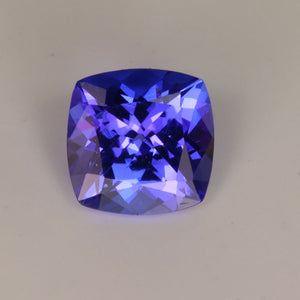 Square Cushion Blue Violet Purple Tanzanite Gemstone 