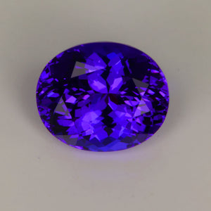 Top Quality Tanzanite Deep Blue Purple Color Oval Gemstone