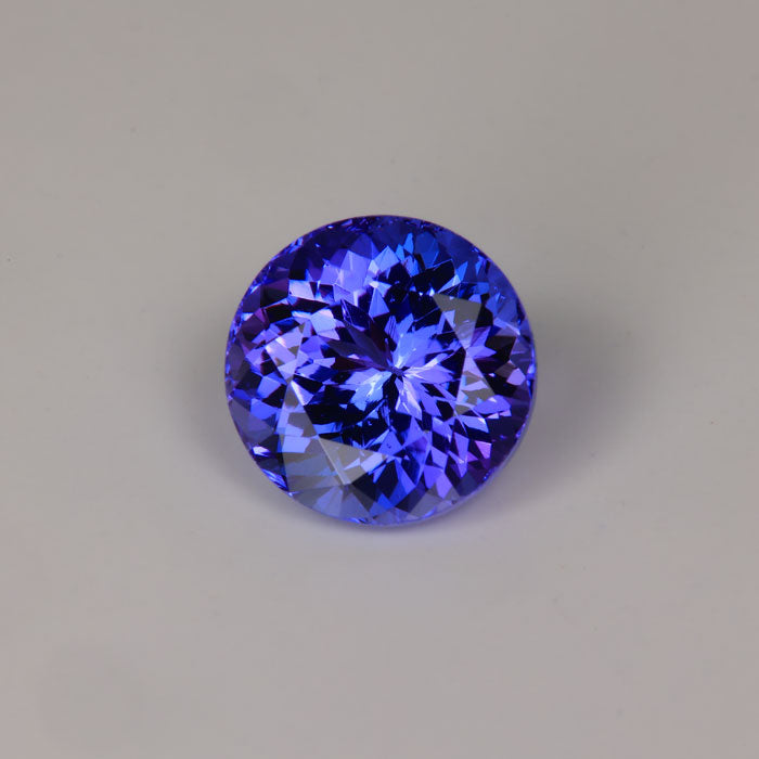 round brilliant tanzanite gemstone
