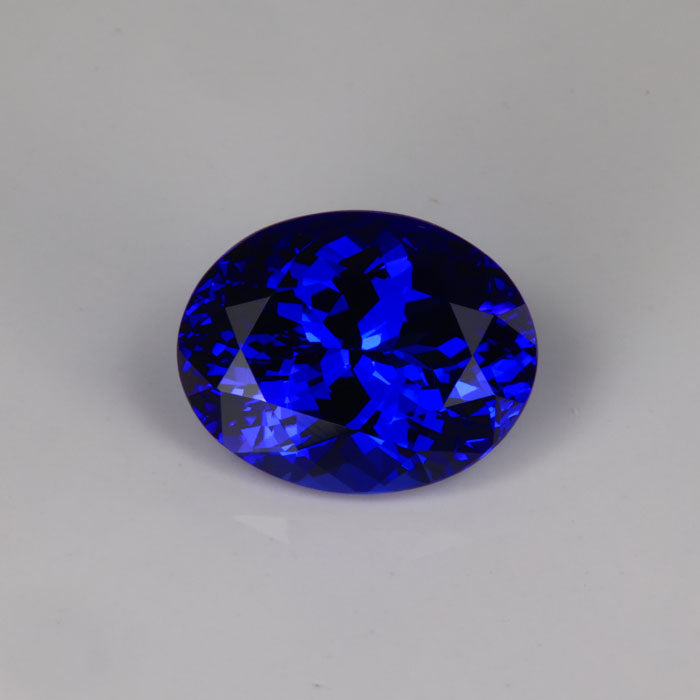 oval cut tanzanite blue extraordinary color