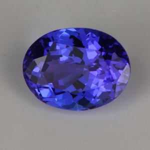 Violet Blue Oval Tanzanite Gemstone 2.43 Carats