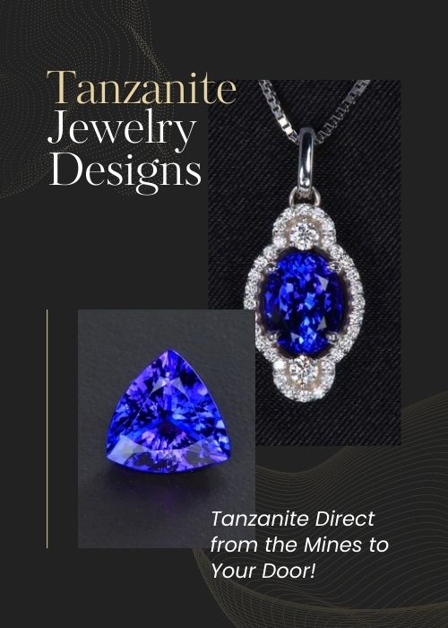 14k White Gold Round Brilliant Tanzanite Earrings 2.80 Carats - Tanzanite  Jewelry Designs