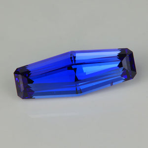 violet blue tapered baguette tanzanite gemstone 