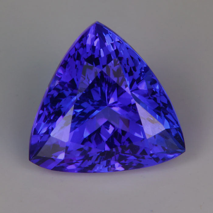 triliant cut blue violet tanzanite gemstone