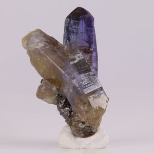 raw natural tanzanite crystal on matrix