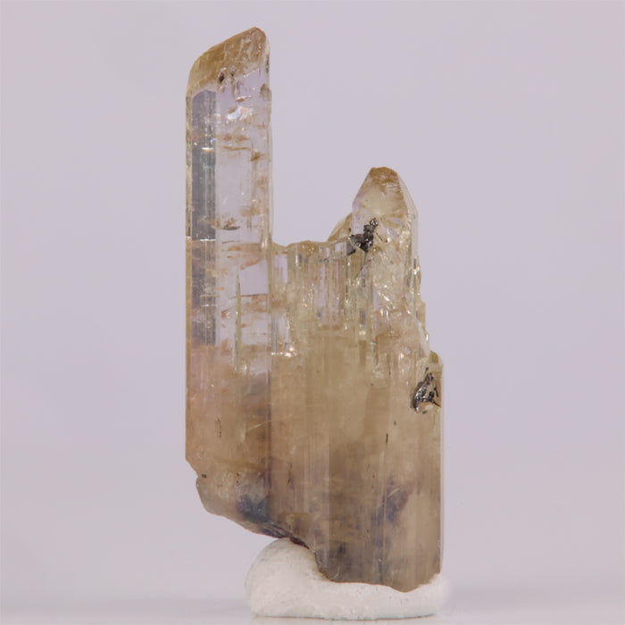 Peach Yellow Color Tanzanite Crystal Cluster