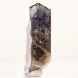 Natural Unheated Tanzanite Crystal with Calcite