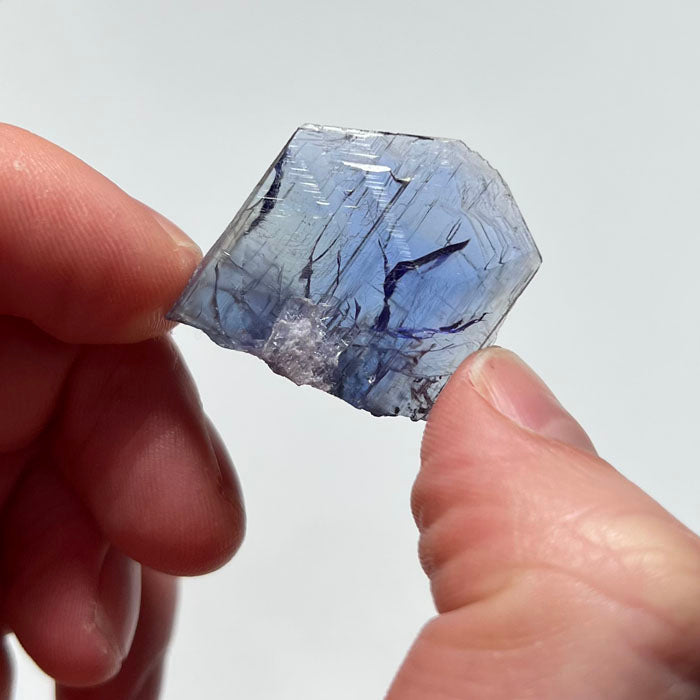 hand reference of tanzanite crystal size