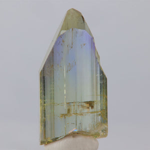 yellow and purple tanzanite crystal speciman