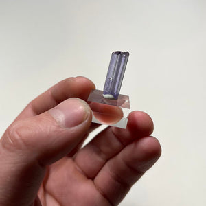 raw natural color tanzanite crystal
