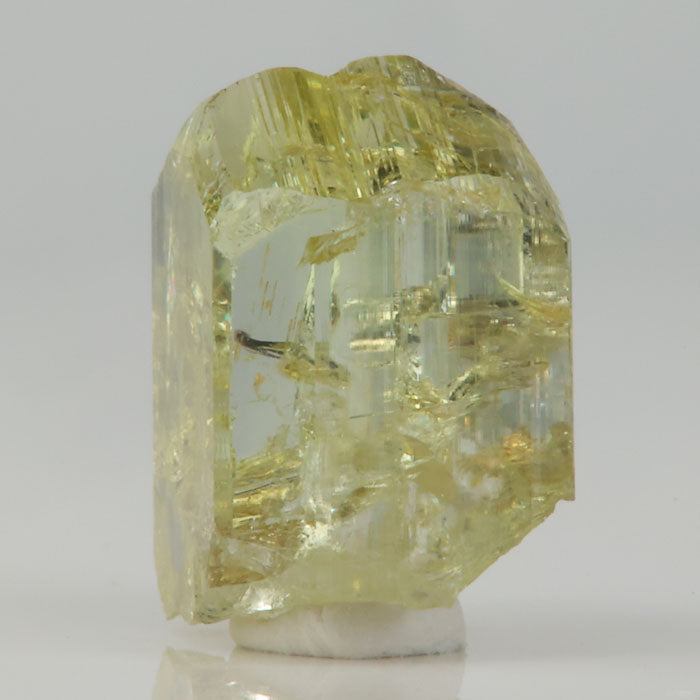 raw zoisite crystal yellow
