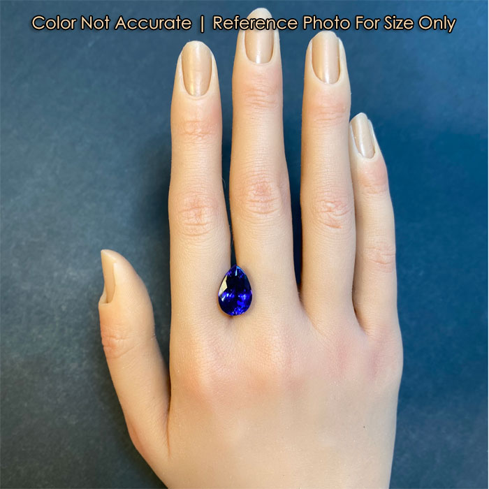 Pear Shape Brilliant Cut Tanzanite 8.57 Carats