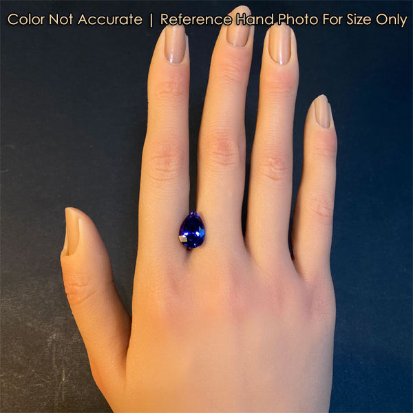 Tanzanite Naturelle De 0,62 Carats – Bleu Magnifique, Taille Coussin, Sans Inclusion Visible