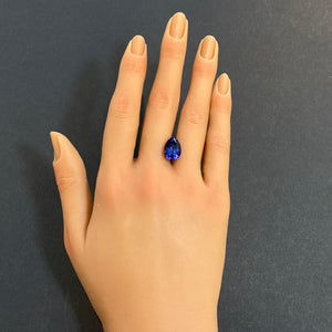 tanzanite gemstone pear shape 