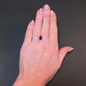 pear shape brilliant tanzanite