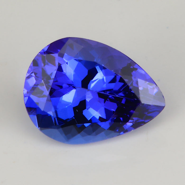 pear shape brilliant cut tanzanite gemstone